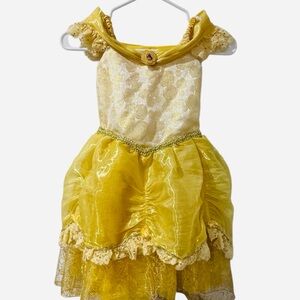 Disney Parks Beauty & The Beast Belle Princess Yellow Dress Costume Sz XS (4-5)